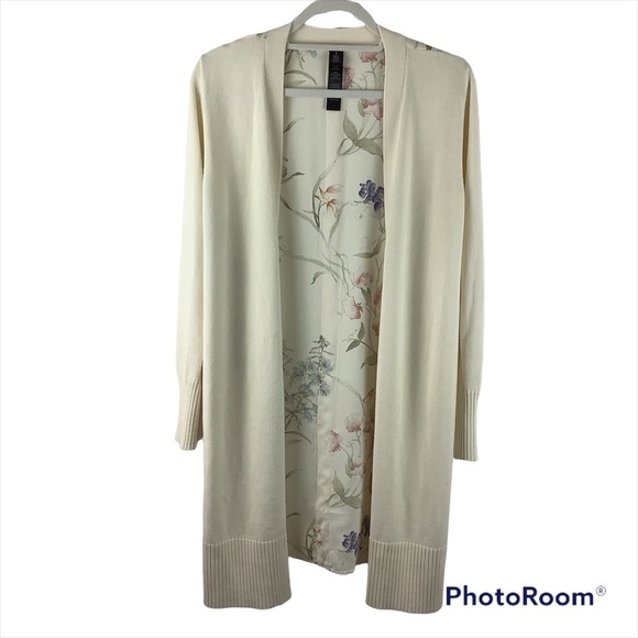Chico’s Black Label Floral Cardigan - Picture 1 of 5